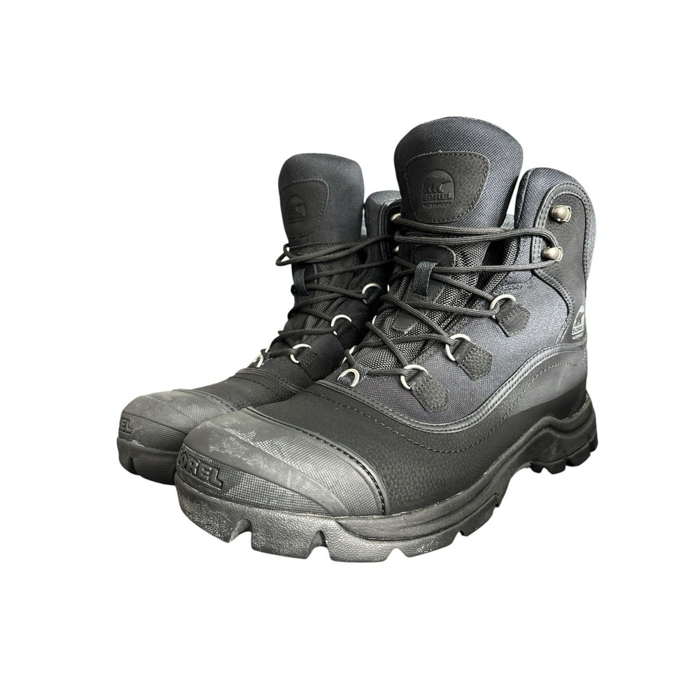 Sorel Men's Waterproof Winter Snow Boots Black Size 14 Insulated‎ Outdoor Work